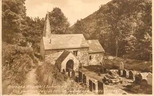 British buildings & architecture, churches & cathedrals postcard Somerset Outbone