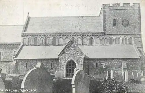 British buildings & architecture, churches & cathedrals postcard St. Margaret