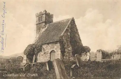British buildings & architecture, churches & cathedrals postcard Upleatham old church