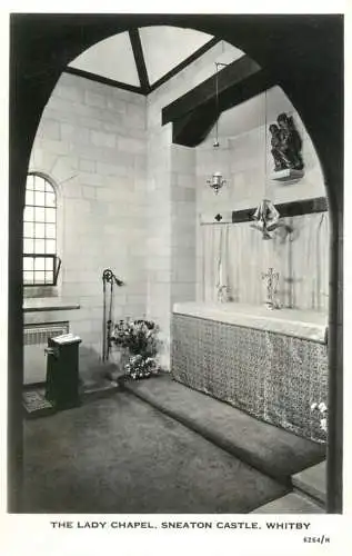 British buildings & architecture, churches & cathedrals photo postcard Whitby Sneaton castle