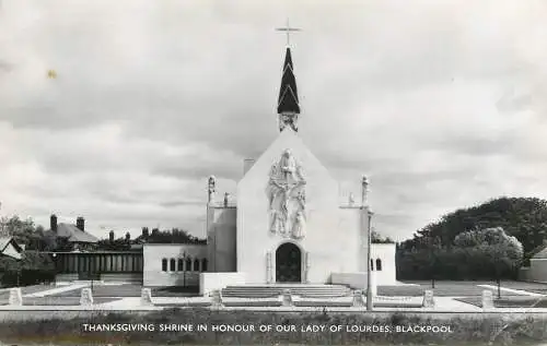 British buildings & architecture, churches & cathedrals photo postcard Blackpool
