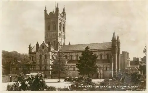 British buildings & architecture, churches & cathedrals photo postcard Buckfast Abbey