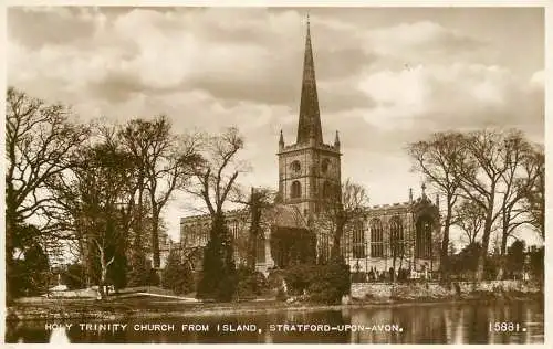 British buildings & architecture, churches & cathedrals photo postcard Stratford upon Avon