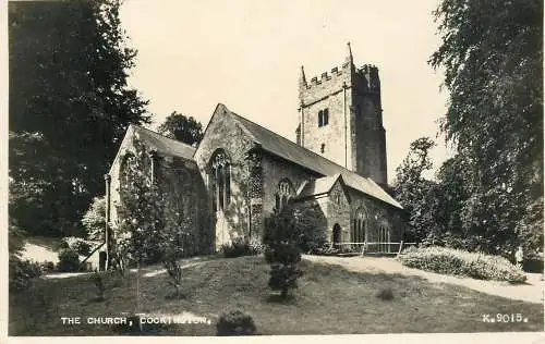 British buildings & architecture, churches & cathedrals photo postcard Cockington