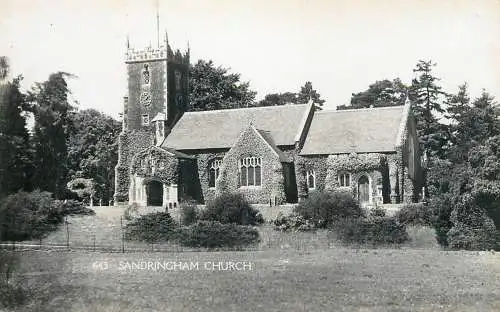 British buildings & architecture, churches & cathedrals photo postcard Sandringham