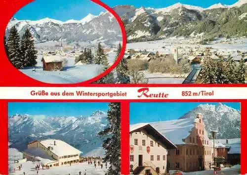 Austria Reutte Grusse aus dem Wintersportgebiet several views