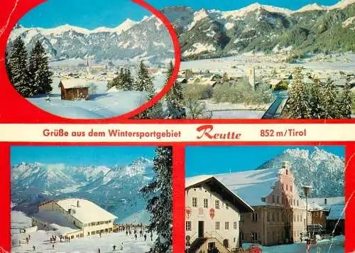 Austria Reutte Grusse aus dem Wintersportgebiet multi view