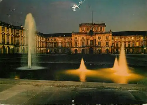 Germany Mannehrim Schloss night view