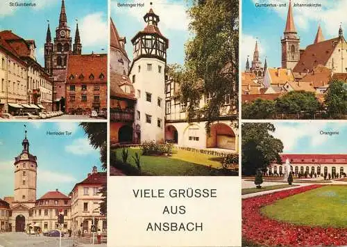 Germany Viele Grusse aus Ansbach multi view