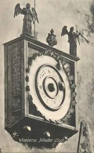 United Kingdom England Wimborne Minster clock