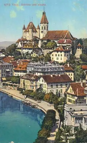 Switzerland Thun schloss und kirche