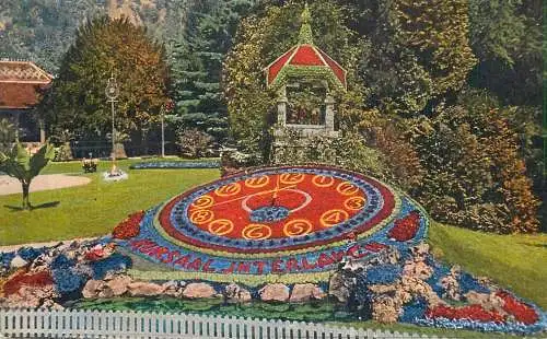 Switzerland Interlaken Blumenuhr