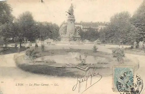 France Rhône Lyon la place Carnot