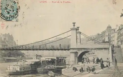 France Rhône Lyon pont de la Feuilles