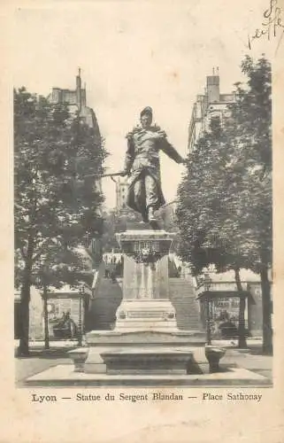 France Rhône Lyon statue du Sergent Blandan
