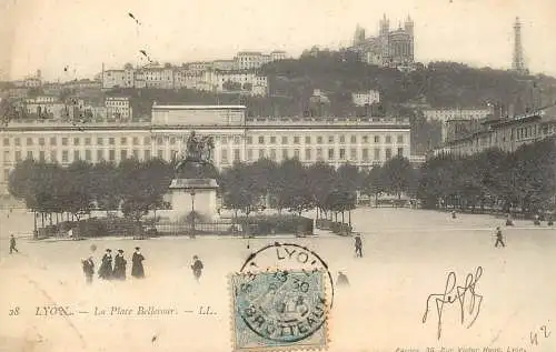 France Rhône Lyon la place Bellecour