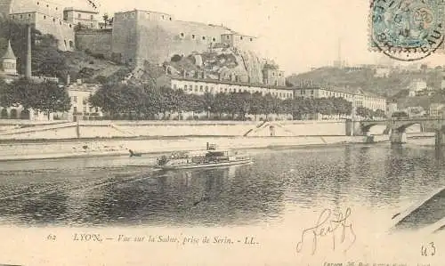 France Rhône Lyon pont sur la Saone