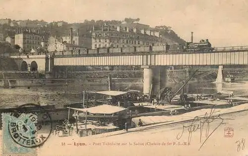 France Rhône Lyon pont chemin de fer