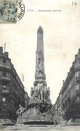 France Rhône Lyon Monument Carnot