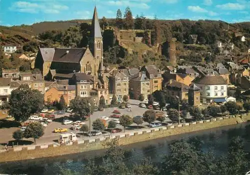 Belgium La Roche-en-Ardenne panorama et l'Ourthe