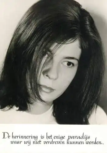 Fair glamorous dark hair woman photo