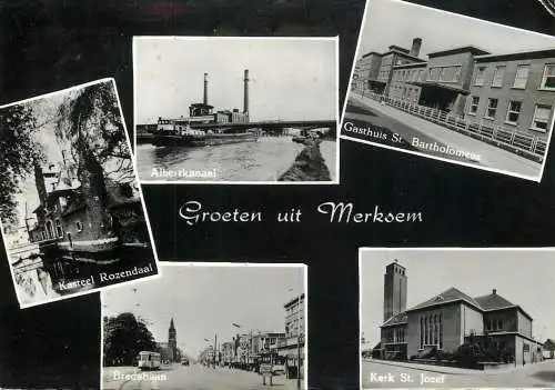 Belgium Groeten uit Merksem multi view