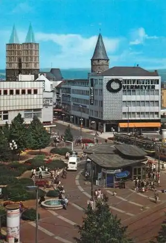 Germany Kassel Konigsplatz mit Martinskirche mit Druselturm