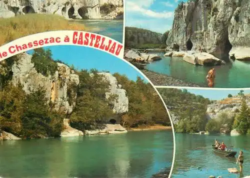 France le Chassezac a Casteljau (Ardeche) multi view
