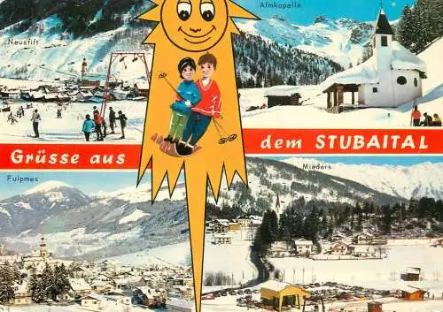 Austria Grusse aus dem Stubaital multi view souvenir
