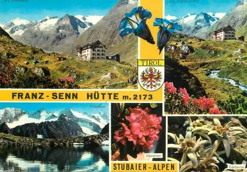 Austria Franz Senn Hutte Stubaier Alpen Tirol multi view
