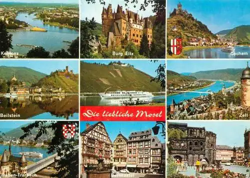 Germany Die liebliche Mosel multi view souvenir von Koblenz bis Trier