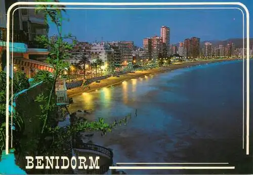 Spain Benidorm Playa de Levante Atardecer