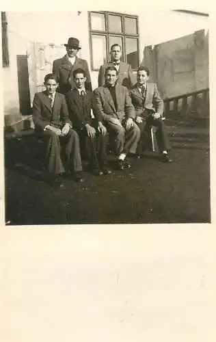 Anonymous persons group of men Romania