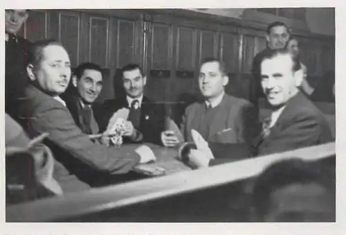 Anonymous persons group of men playing cards