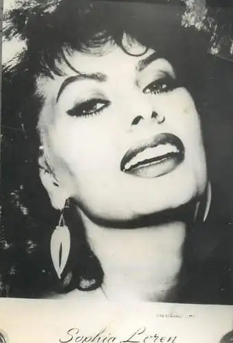 Cinema star souvenir photo Sophia Loren