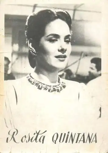 Cinema star souvenir photo Rosita Quintana