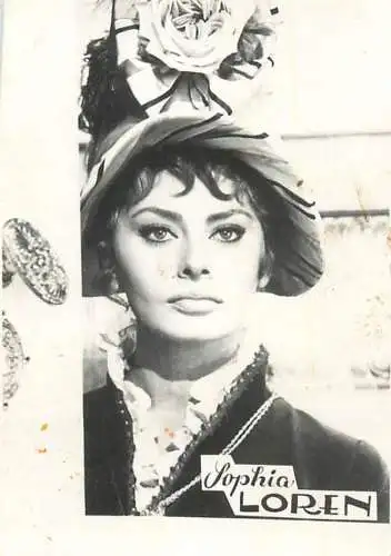 Cinema star souvenir photo Sophia Loren