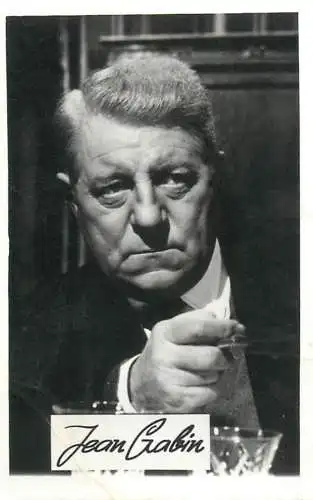Cinema star souvenir photo Jean Gabin