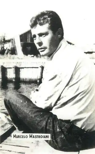 Cinema star souvenir photo Marcelo Mastroiani