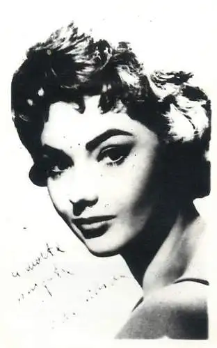 Cinema star souvenir photo Sylva Koscina