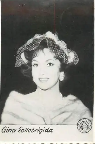 Cinema star souvenir photo Gina Lollobrigida