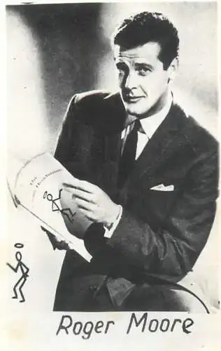 Cinema star souvenir photo Roger Moore "The Saint"