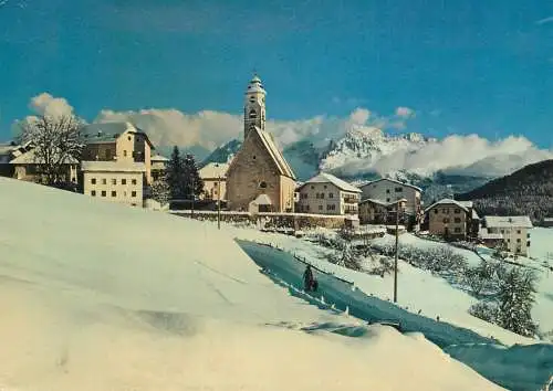 Italy Wintersportort Deutschnhofen Ski Lang Eislauf Rodelbahn