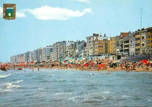 Belgium Koksijde beach and promenade