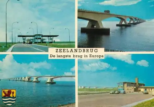 Netherlands Zeelandbrug Vierbinding Noord Beveland Schouwen Duiveland multi view