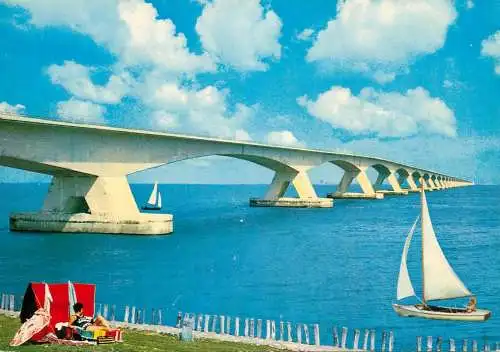 Netherlands Zeelandbrug langste brug in Europa 5000m