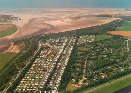 Belgium Groeten uit West Zeeuws-Vlanderen Natuurreservaat "Het Zwin" aerial panorama