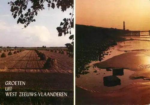 Belgium Groeten uit West Zeeuws-Vlanderen multi view