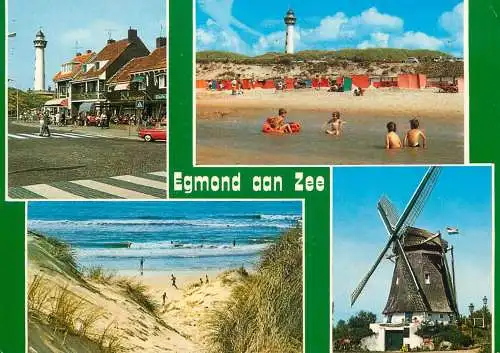 Netherlands Groeten uit Egmond aan Zee several sights