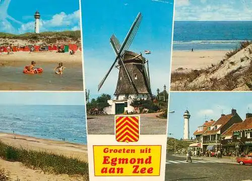 Netherlands Groeten uit Egmond aan Zee several sites and sights